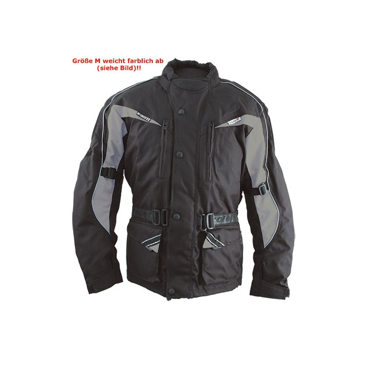 Roleff RO10003 - Motorradjacke in Schwarz / Grau Flash Sale