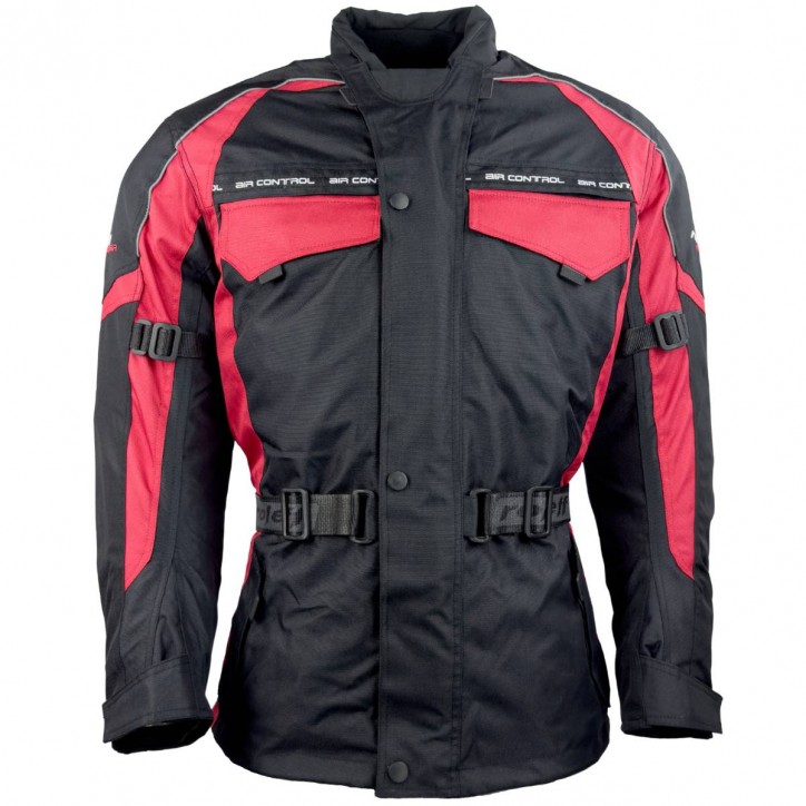 Roleff RO703 - Motorradjacke in Schwarz / Rot Begrenztes Angebot