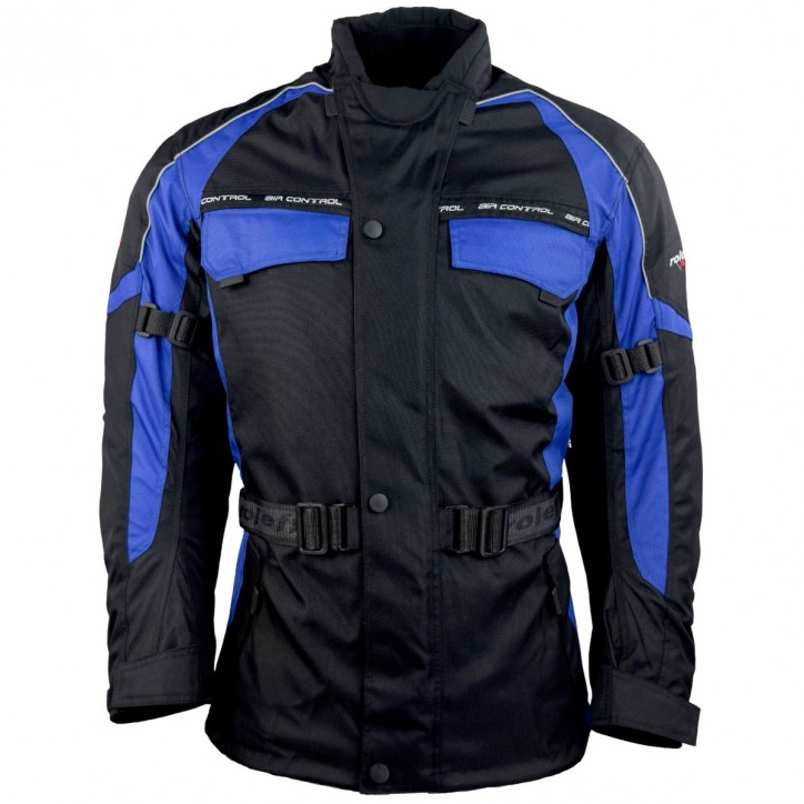 Roleff RO702 - Motorradjacke in Schwarz / Blau Online Shopping