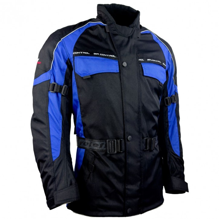 Roleff RO702 - Motorradjacke in Schwarz / Blau Online Shopping