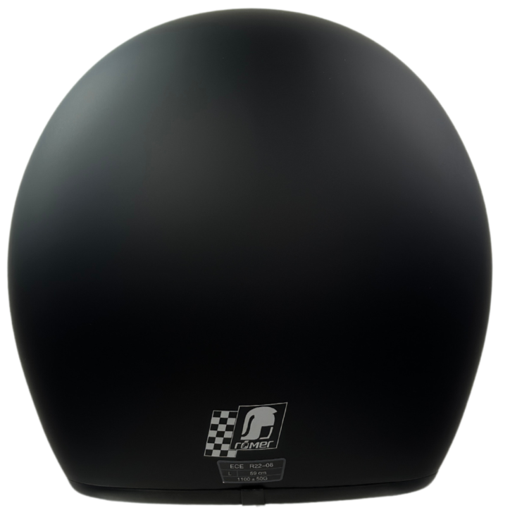 Roleff RR10701 - Römer Jethelm - Motorradhelm mit Sonnenvisier + gratis klarem Visier, mattschwarz Preisnachlass