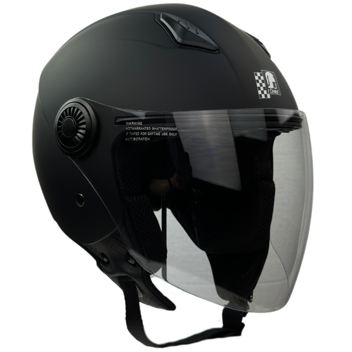 Roleff RR10801 - Römer Jethelm - Motorradhelm, mattschwarz Weihnachtsangebot