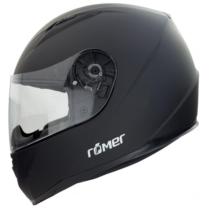 Roleff RO20040 - Motorradhelm mit Belüftung, matt schwarz Jubiläumsangebot