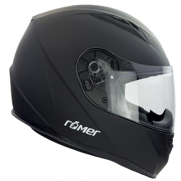 Roleff RO20040 - Motorradhelm mit Belüftung, matt schwarz Jubiläumsangebot