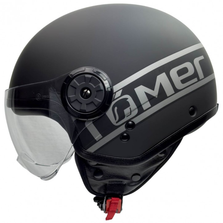 Roleff Motorrad- Jethelm mit Pilotenvisier in edlem Design Lagerräumung