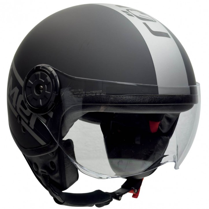 Roleff Motorrad- Jethelm mit Pilotenvisier in edlem Design Lagerräumung