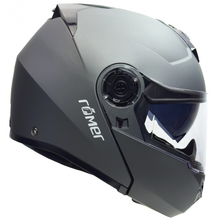Roleff RO20056 - Klapphelm mit integriertem Sonnenvisier in Titanium Heißer Verkauf