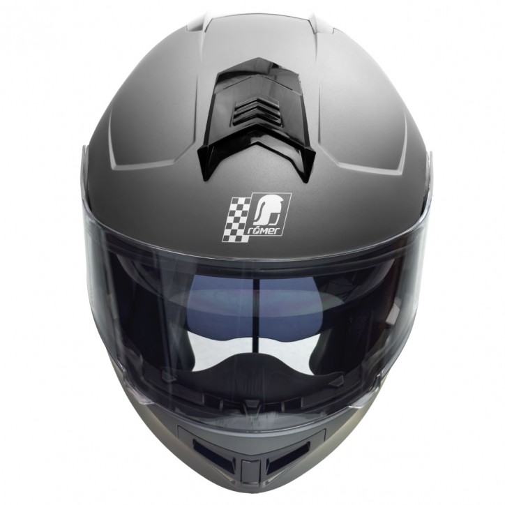 Roleff RO20056 - Klapphelm mit integriertem Sonnenvisier in Titanium Heißer Verkauf