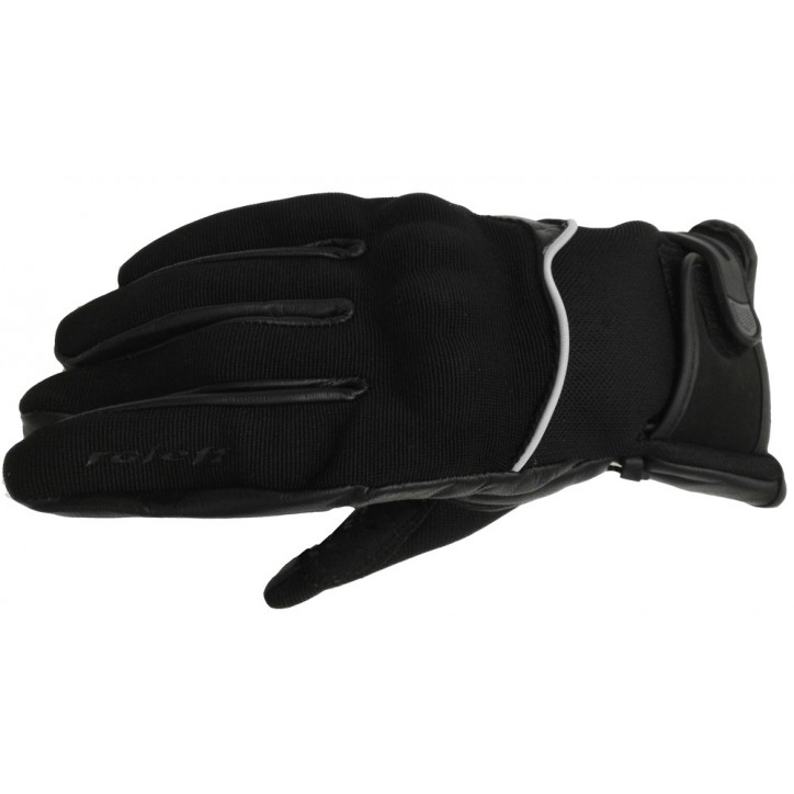 Roleff RO20 - Schwarze Leder/Textil Motorradhandschuhe Zeitlich begrenztes Angebot