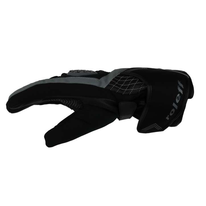Roleff RO202 - Schwarz-Graue Motorradhandschuhe Kauf eins, bekomm eins gratis