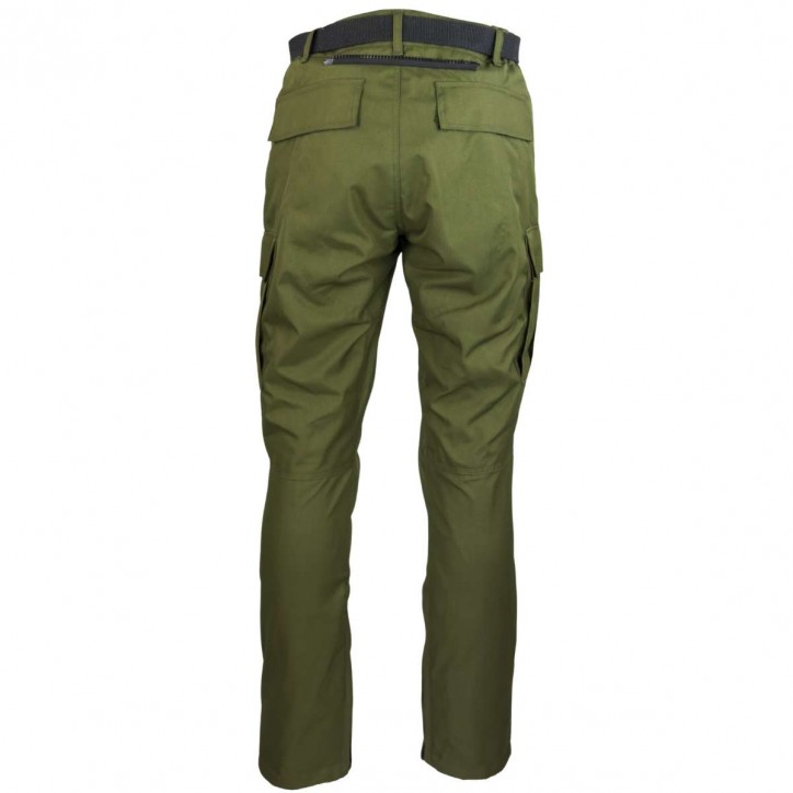 Roleff RO17002 - M89 Textil-Motorradhose, oliv mit Koppel & Protektoren Super Sparpreis