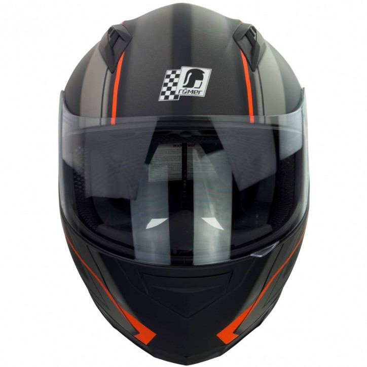 Roleff RO201705 - Integralhelm in Schwarz, Orange im Angebot