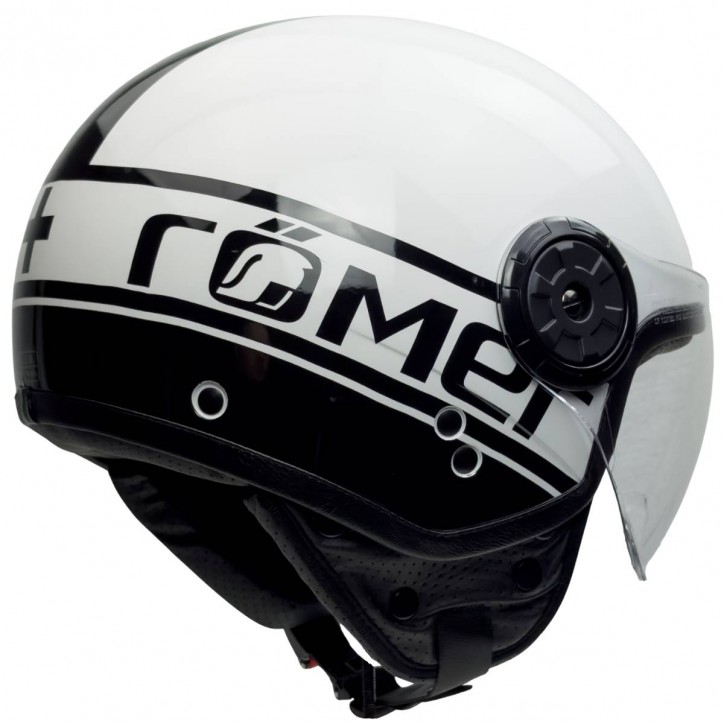 Roleff Motorrad- Jethelm - Hochglanz Lackierung & Pilotenvisier Günstiger Verkauf