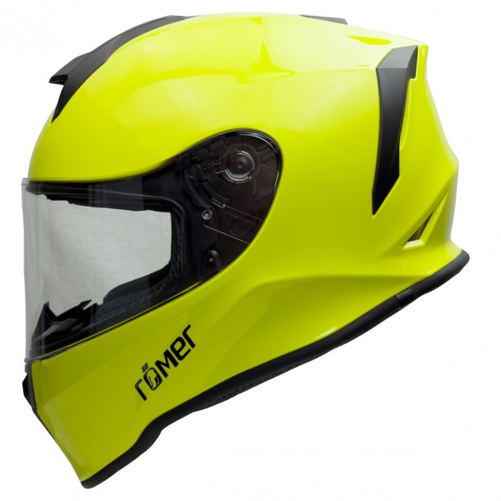 Roleff RO5019 - Kinder Motorradhelm in Neongelb Fabrikverkauf