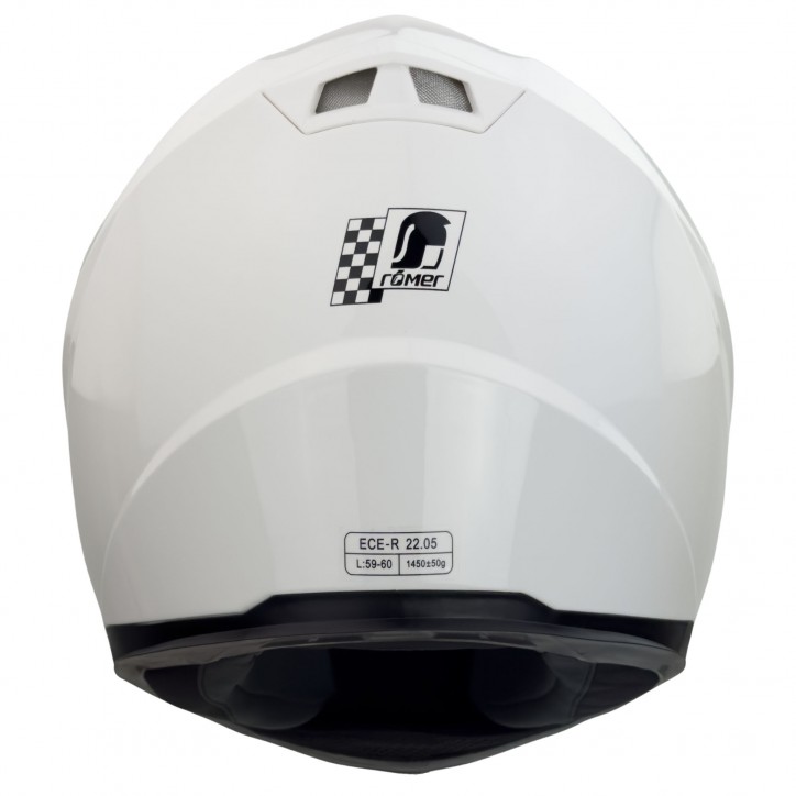 Roleff RO20042 - Weißer Integralhelm Limitierter Zeitrabatt
