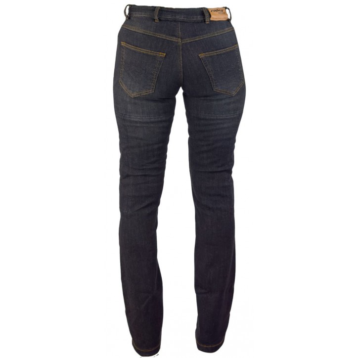 Roleff RO180 - schwarze Damen Motorradjeans mit Protektoren & extrem abriebfesten Aramid Saisonale Angebote