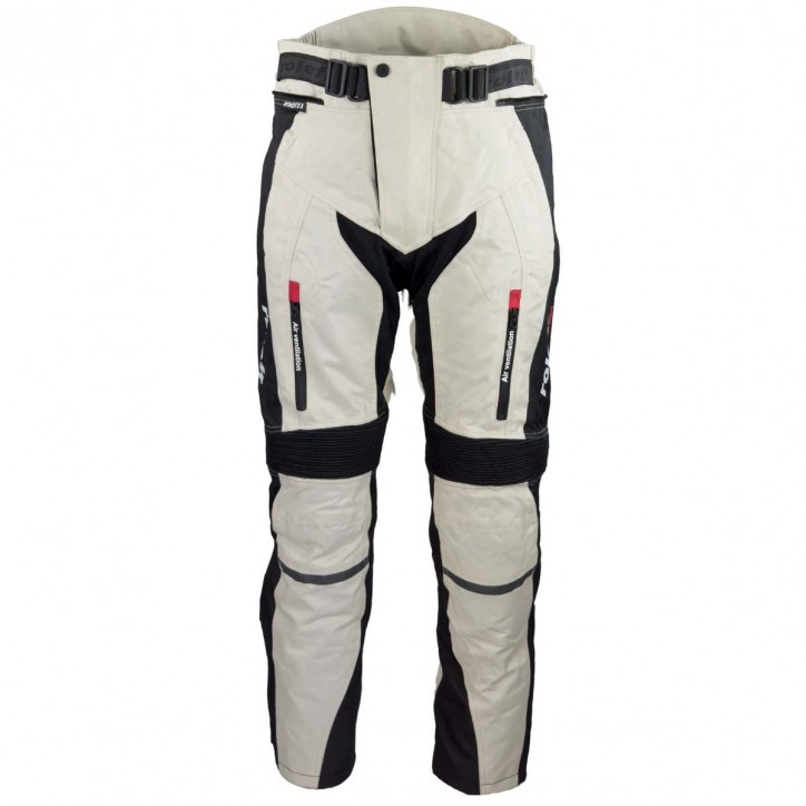Roleff RO1524 - Helle Motorradhose mit Belüftungssystem und Stretch-Einsätzen Räumungsverkauf