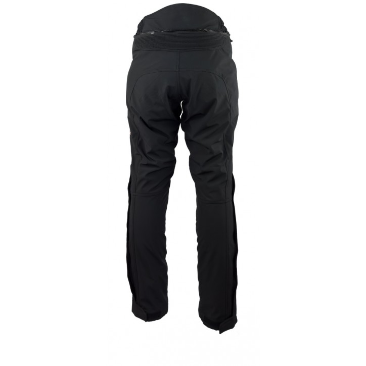 Roleff RO400 - Schwarze Softshell Motorradhose mit Belüftungssystem, Klimamembrane und Thermofutter Kauf eins, bekomm eins gratis