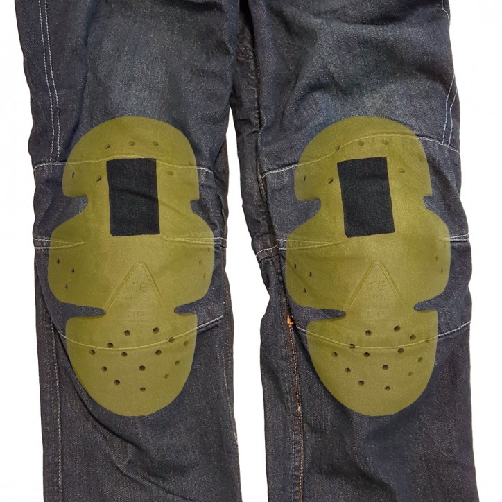 Roleff RO175 - Blaue Aramid Motorradjeans mit Protektoren für Herren Neueste Stile