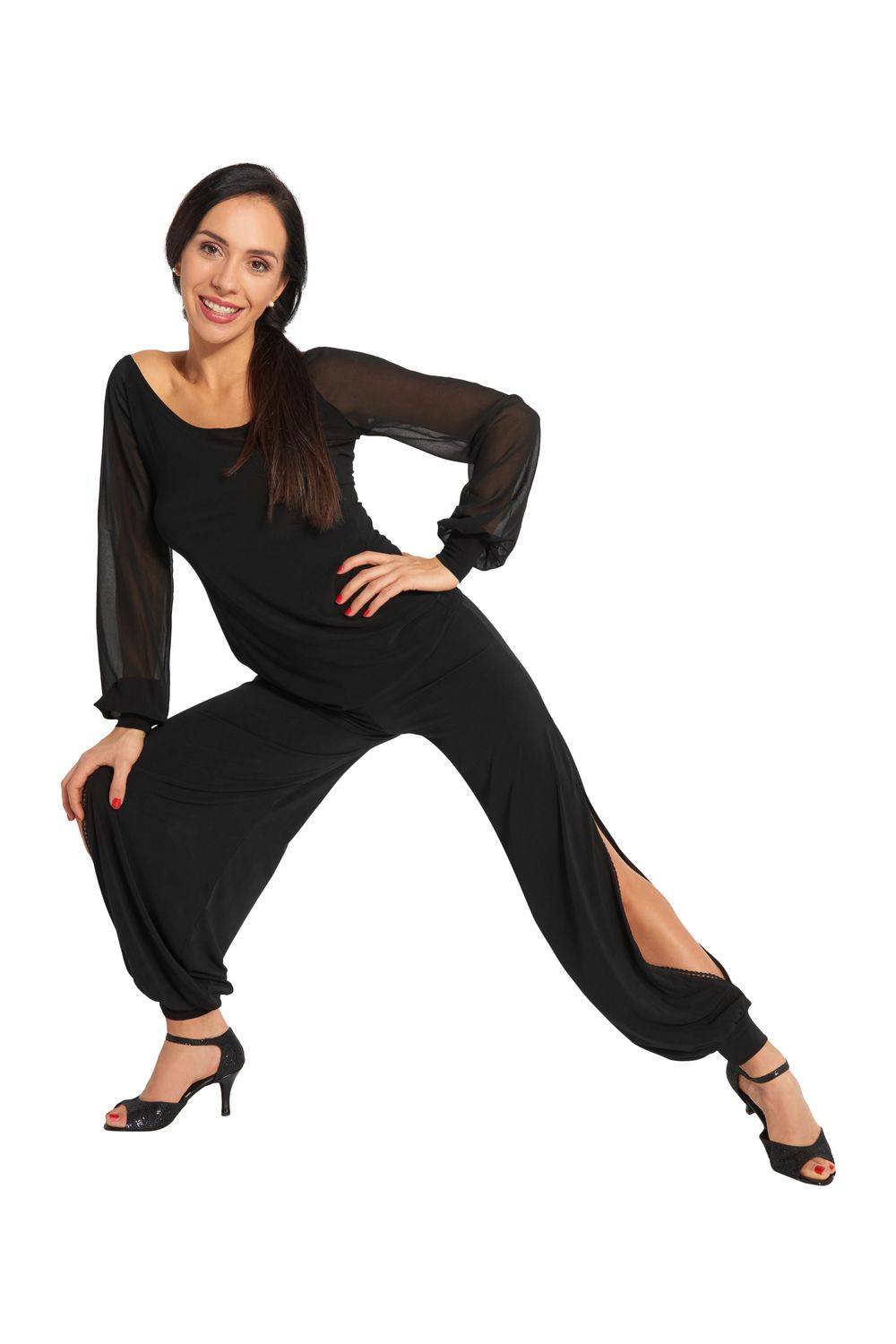 Rumpf Damen Tango-Hose mit Schlitz LISBONA RU5733 Discount Store für neue Produkte