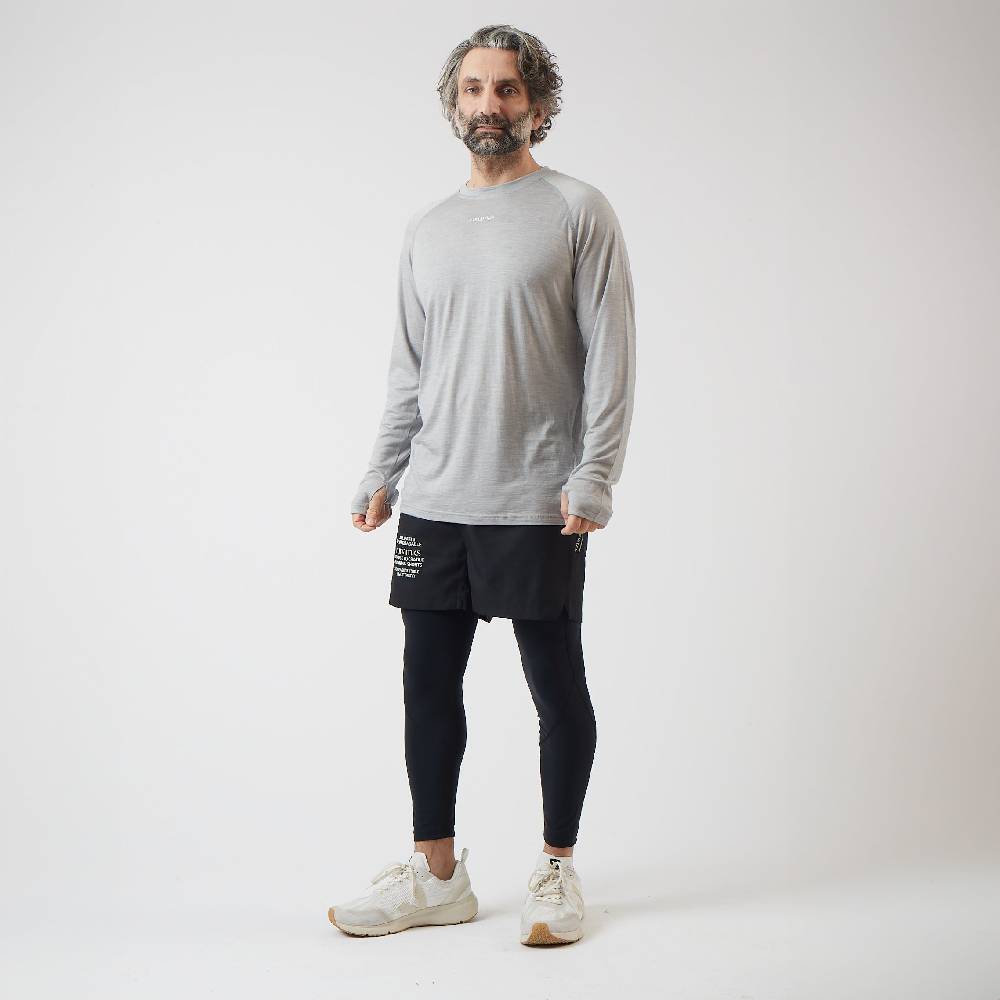﻿Runamics Merino Running Longsleeve Herren, grau Tiefpreis