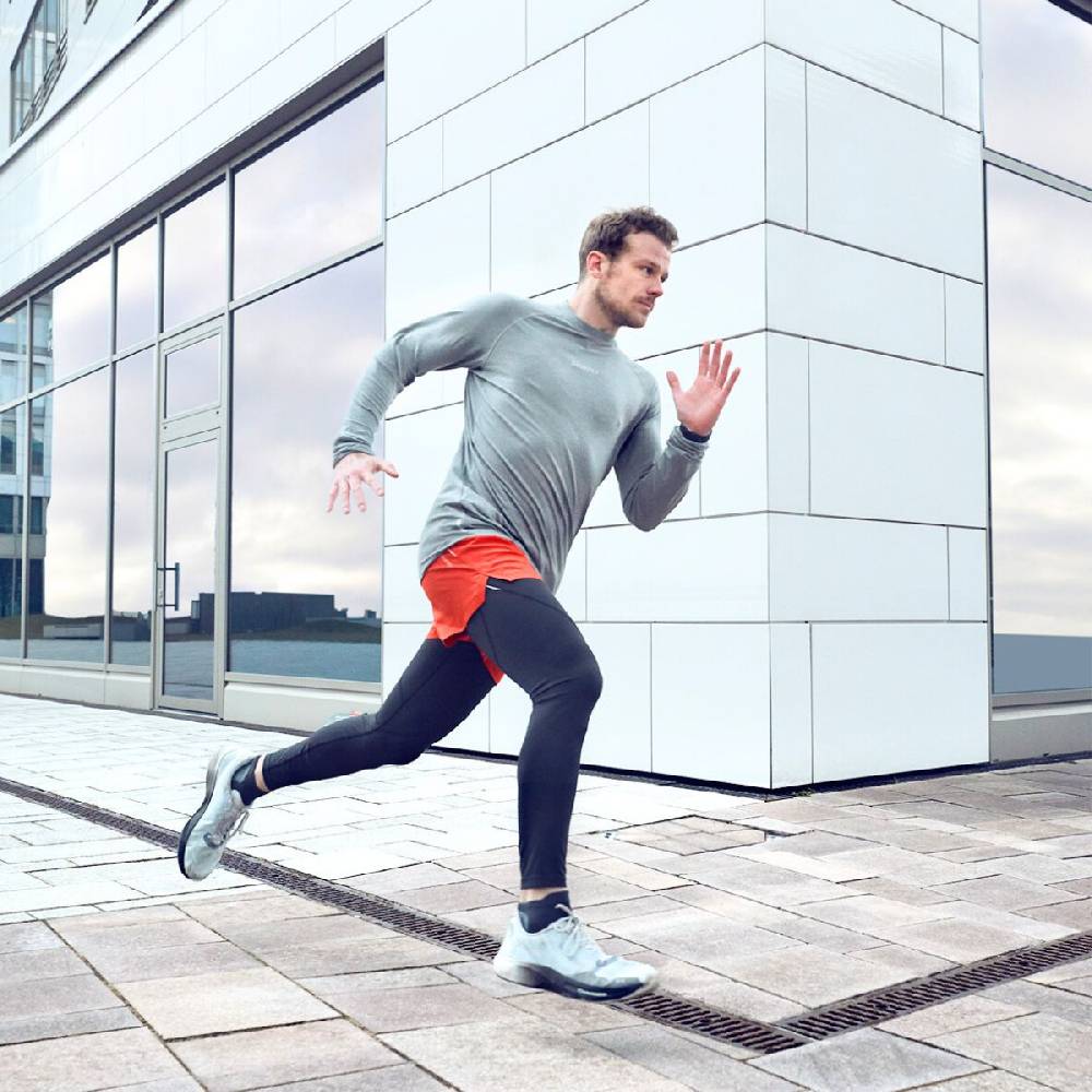 ﻿Runamics Merino Running Longsleeve Herren, grau Tiefpreis