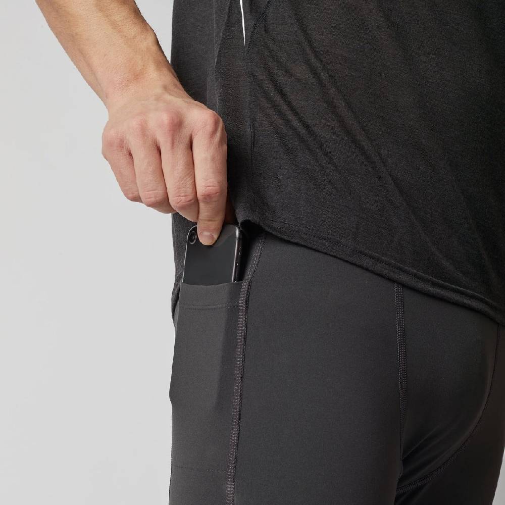 Runamics Kurze Lauftights Herren, schwarz, mit Tasche Letzte 2 Tage