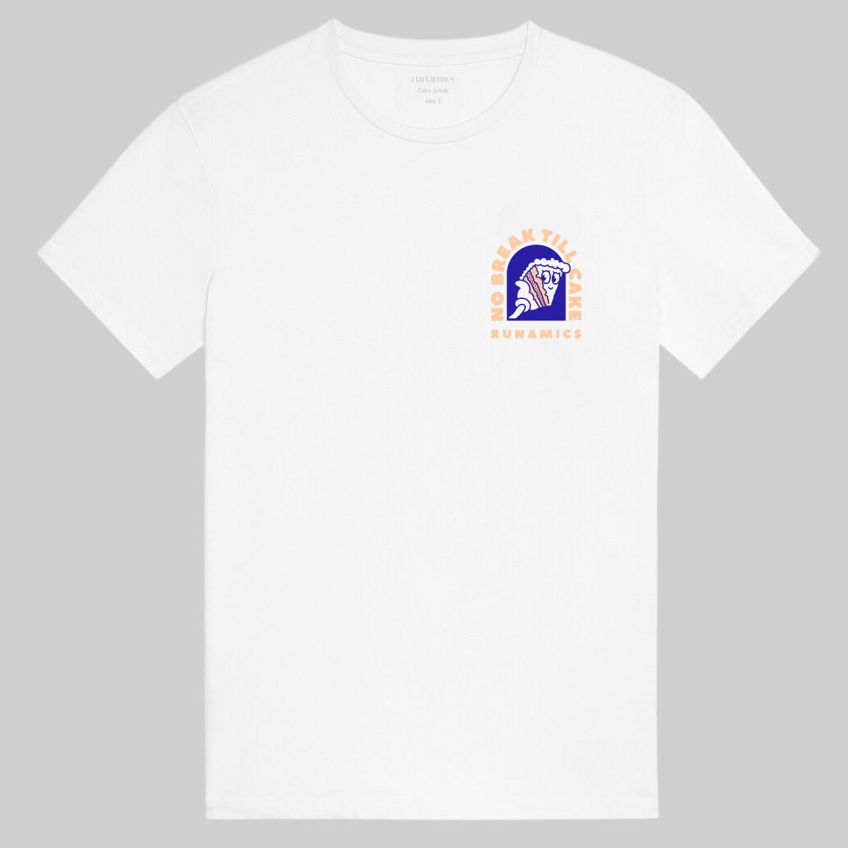 Runamics Cake Break T-Shirt, Biobaumwolle, unisex, weiß Bis zu 60% Rabatt