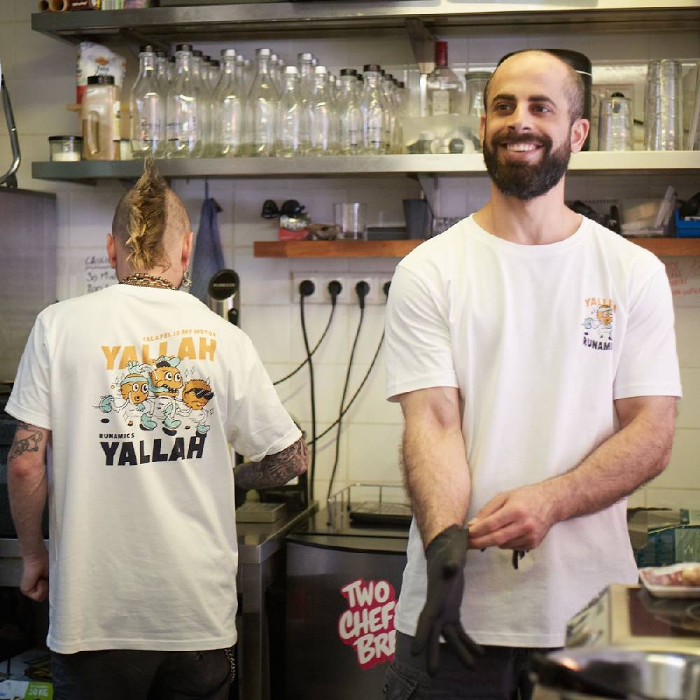 Runamics Yallah Yallah T-Shirt, Biobaumwolle, unisex, weiß Bis zu 65% Rabatt