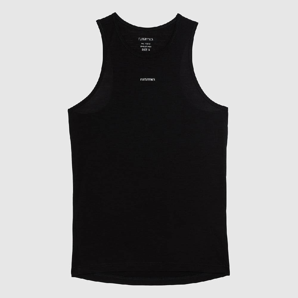 Runamics Superlight Merino Tanktop Herren, schwarz 50% Rabatt mit kostenlosem Versand