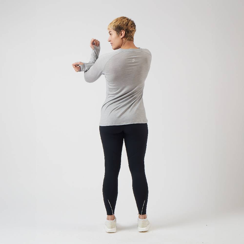 Runamics Merino Running Longsleeve Damen, grau Kostenloser Versand international