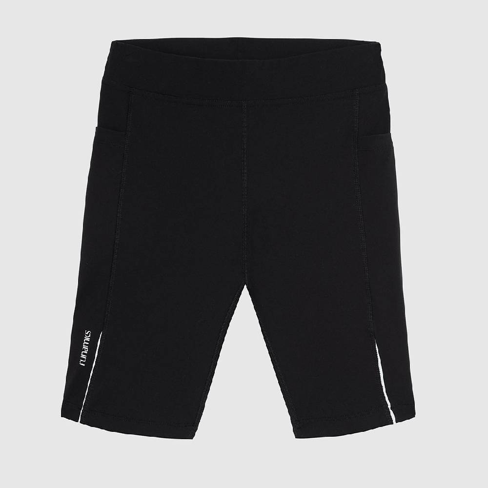 Runamics Kurze Lauftights Damen, schwarz, mit Tasche Black Friday Preise
