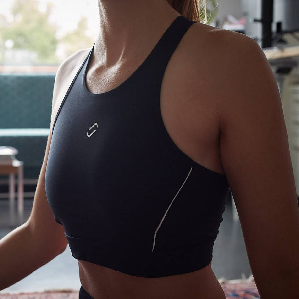 Runamics Crop Top Damen, bauchfrei, schwarz Rabatte dieses Monats
