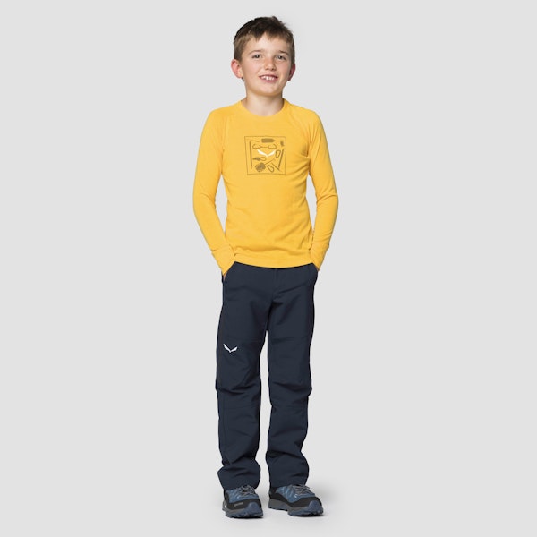 Salewa Pure Dry'ton Grafik Langarm Shirt Kind Begrenzte Freigabe