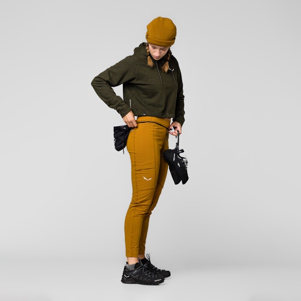 Salewa Lavaredo Hemp Cropped Kapuzenpulli Damen Jubiläumsangebot