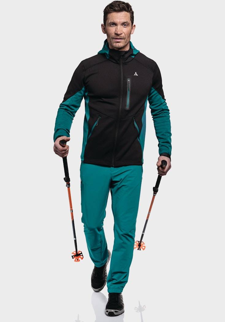 Schöffel Sportiver Fleece-Hoody aus Materialmix Bis zu 55% Rabatt