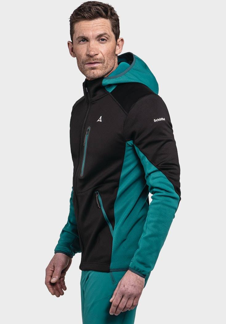 Schöffel Sportiver Fleece-Hoody aus Materialmix Bis zu 55% Rabatt