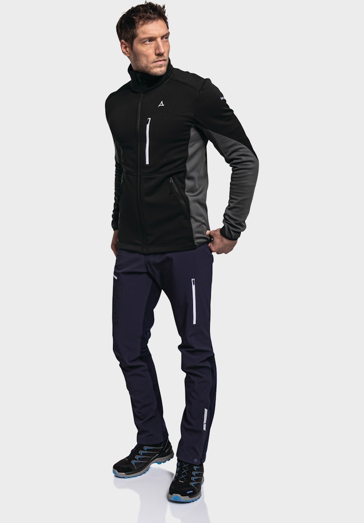 Schöffel Sportive Fleece-Jacke aus Materialmix Sonderangebot