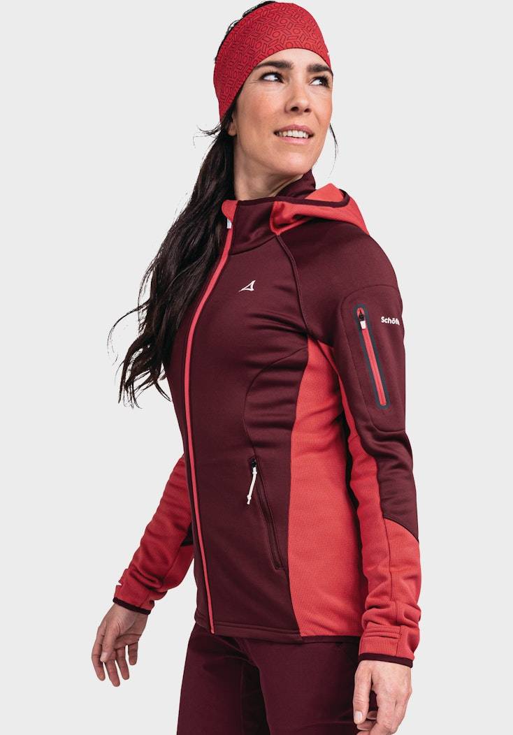 Schöffel Sportiver Fleece-Hoody aus Materialmix Neueste Mode