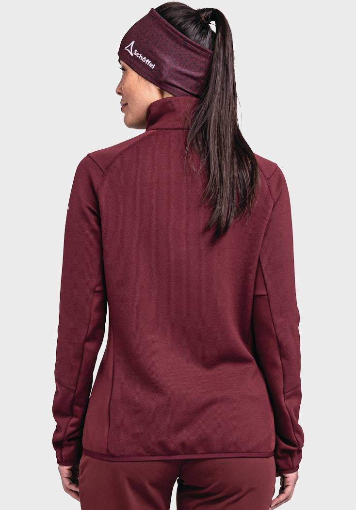 Schöffel Sportive Fleece-Jacke aus Materialmix Lagerräumung