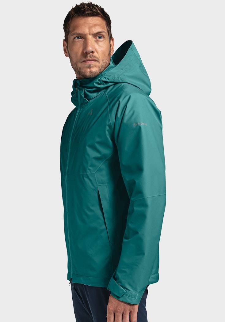 Schöffel Elastische Regenjacke mit Pack-Away Tasche Bis zu 60% Rabatt