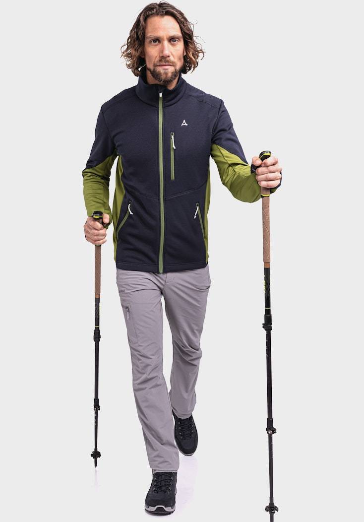 Schöffel Sportive Fleece-Jacke aus Materialmix Räumungsverkauf