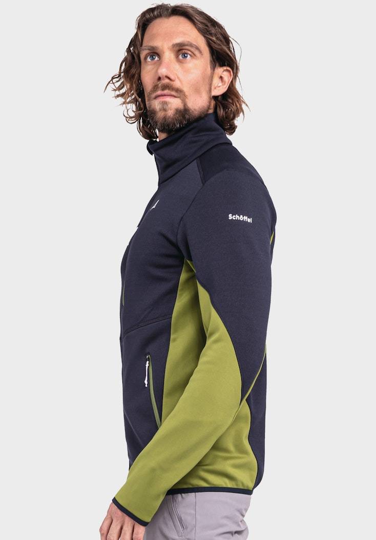 Schöffel Sportive Fleece-Jacke aus Materialmix Räumungsverkauf