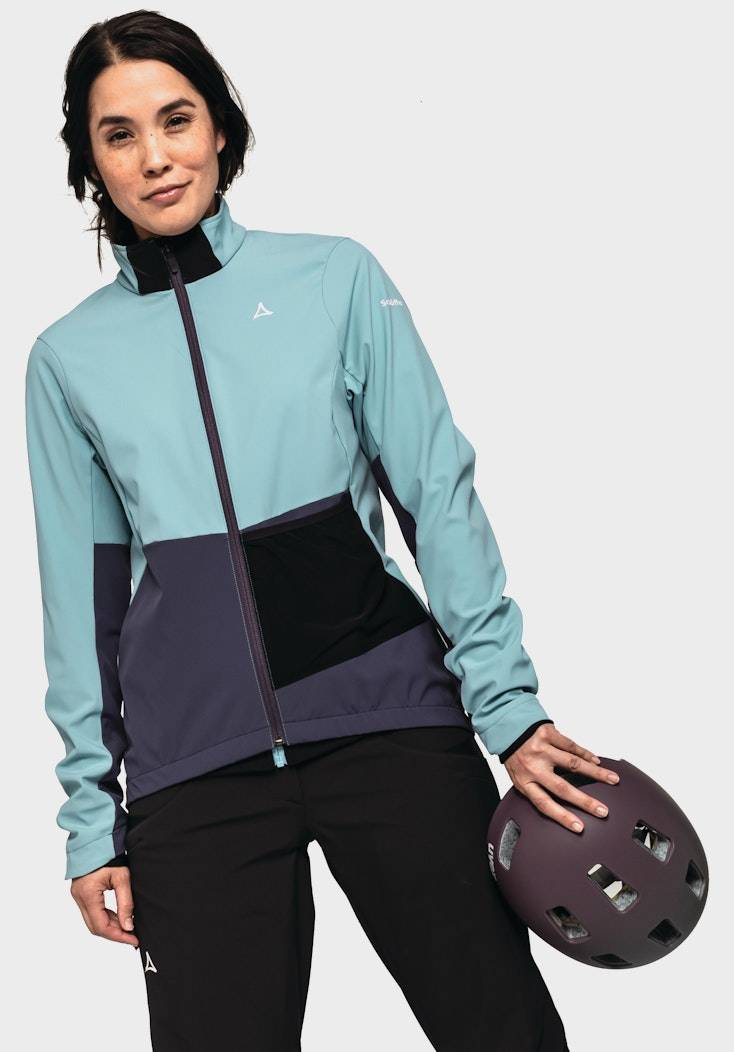Schöffel Bike Softshell Jacke mit Materialmix Kostenloser Versand international
