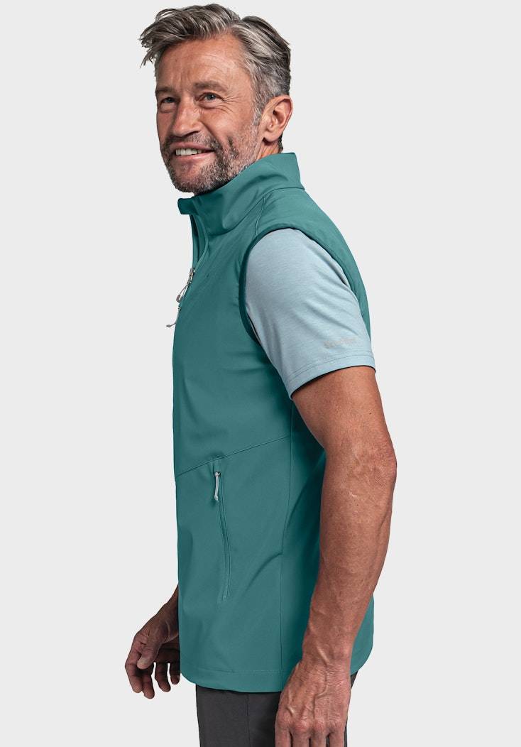 Schöffel Softshell Weste im puristischen Design 2025