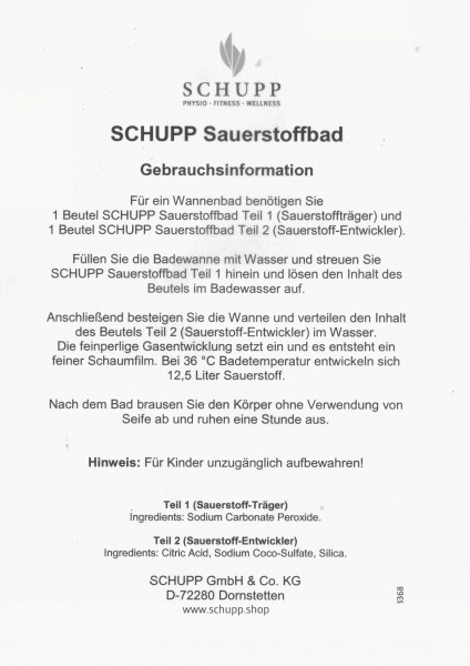 Schupp Sauerstoffbad Bis zu 60% Rabatt