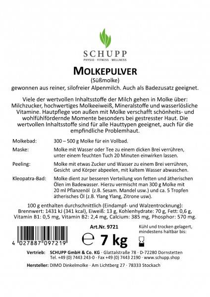 Schupp Molkepulver (Süßmolke) Outlet
