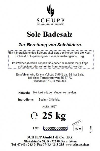Schupp Sole-Badesalz 25kg Verkauf