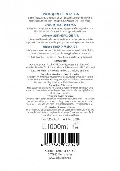 Schupp Einreibung Frische Minze 45% Tägliche Deals