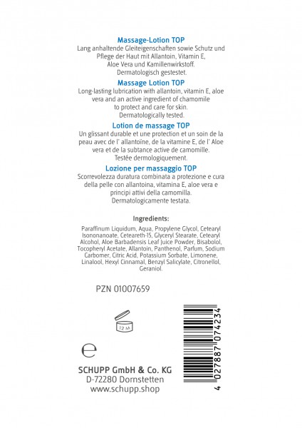 Schupp Massage Lotion Top Riesige Ersparnisse